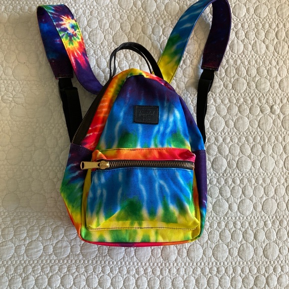 Herschel Youth Tie-Dye Mini Backpack with Front Zipper Pocket - Picture 1 of 6